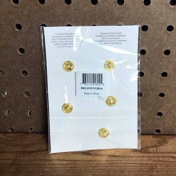 Starbucks Enamel Pin Set NEW - Picture 2 of 4